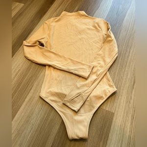 ASOS Tan Long Sleeve Bodysuit